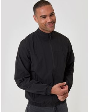 Threadbare Showerproof Ripstop Harrington Jacket - Black