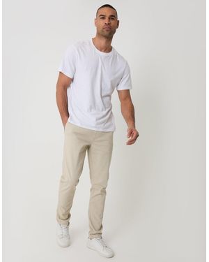 Threadbare The Classic Slim Fit Chino Trousers - Natural