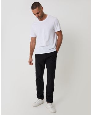 Threadbare Slim Fit Stretch Trousers - Black