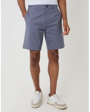 Threadbare Regular Fit Stretch Chino Shorts - Blue