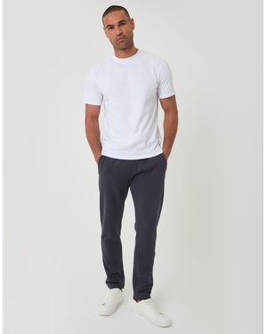 Threadbare Regular Fit Cotton Rich Joggers - White