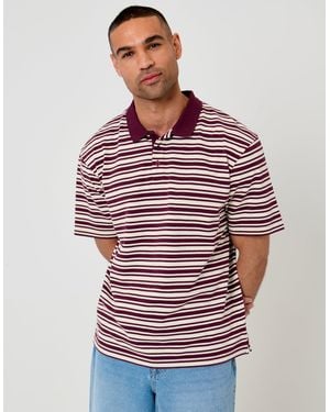Threadbare Relaxed Fit Polo Shirt - Red
