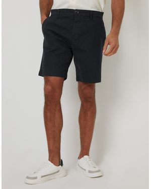 Threadbare Regular Fit Stretch Chino Shorts - Blue