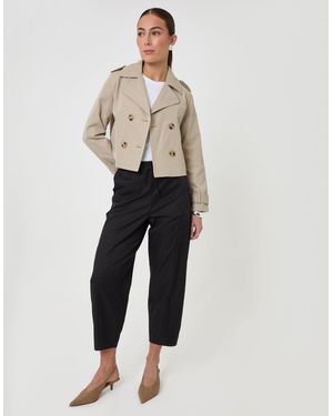 Threadbare The Signature Barrel Leg Trousers - White