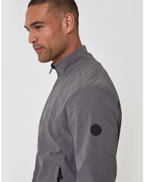 Threadbare Showerproof Ripstop Harrington Jacket - Grey