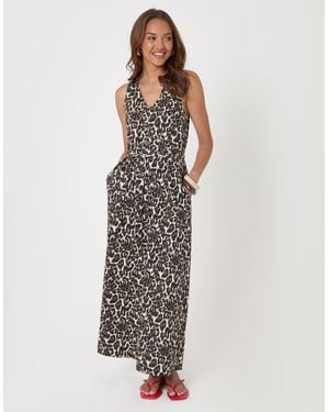 Threadbare Cotton Jersey Trapeze Maxi Dress - White