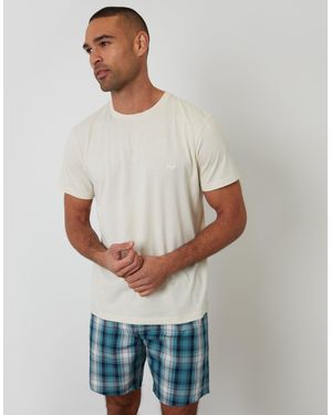 Threadbare Check T-Shirt & Shorts Pyjama Set - Multicolour