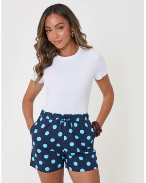 Threadbare Pull On Jersey Shorts - White