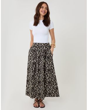 Threadbare Jersey A-Line Maxi Skirt - White