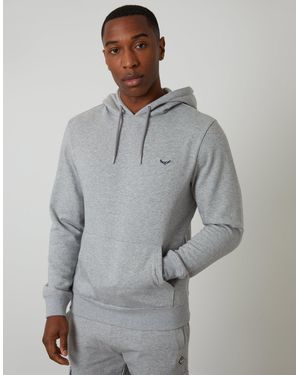 Threadbare The Essential Cotton Rich Overhead Hoodie - Grey