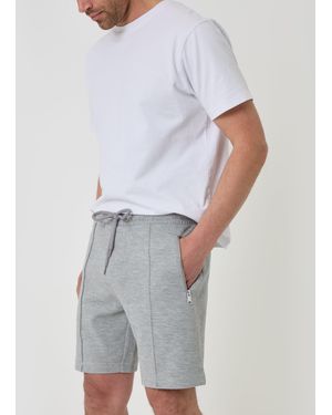 Threadbare Pique Pleated Sweat Shorts - White