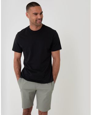 Threadbare Regular Fit Elasticated Waist Stretch Chino Shorts - White