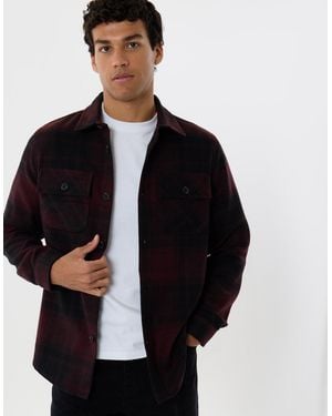 Threadbare Lightweight Shacket With Pockets - Black