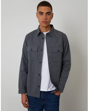 Threadbare Lightweight Shacket - Blue