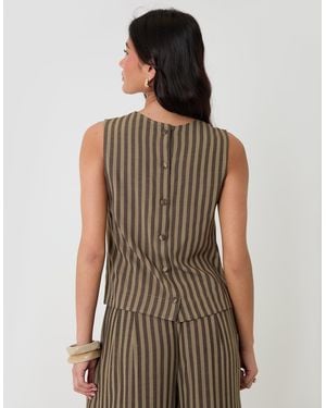 Threadbare Shell Top - Brown