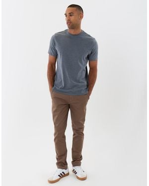 Threadbare The Classic Slim Fit Chino Trousers - Blue