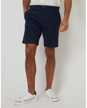 Threadbare Regular Fit Stretch Chino Shorts - Blue