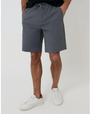 Threadbare Regular Fit Elasticated Waist Stretch Chino Shorts - Blue