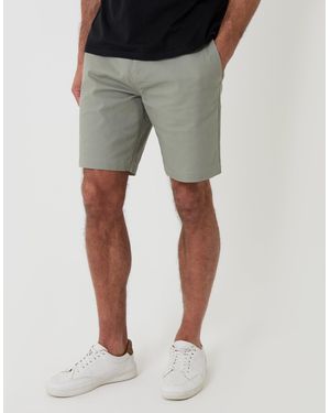 Threadbare Regular Fit Stretch Chino Shorts - Grey