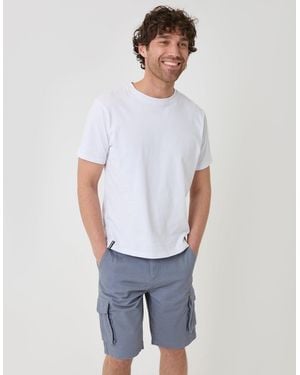Threadbare Cargo Shorts - White