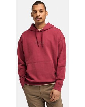 Timberland Back Logo Hoodie For Men In Red, Man, No Colour, Size: 3xl