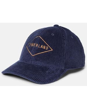 Timberland Corduroy Baseball Cap - Blue