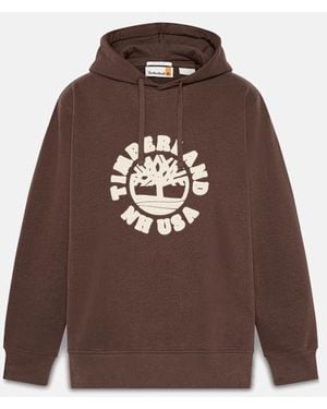 Timberland Holiday Graphic Hoodie For - Brown