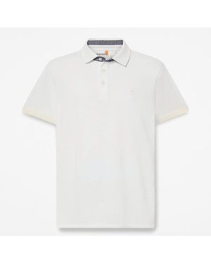 Timberland Baboosic Brook Oxford Short-Sleeve Polo For - White