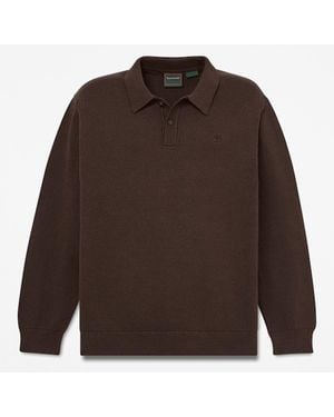 Timberland Williams River Cotton Polo Jumper For - Brown
