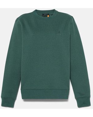 Timberland Exeter River Brushedback Crewneck Sweatshirt For - Green