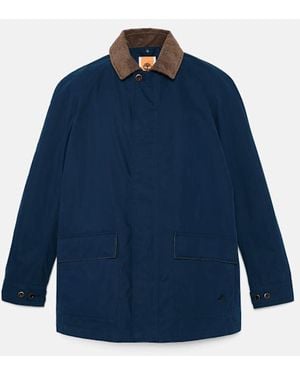 Timberland Wenham Waterproof Barn Coat For Men In Dark Blue, Man, Blue, Size: 3xl