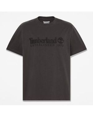 Timberland Established 1973 Embroidered Short-Sleeve T-Shirt For - Black