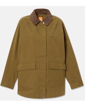 Timberland Wenham Waterproof Barn Coat For Women In Dark Green, Woman, Green, Size: 3xl