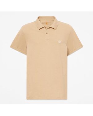 Timberland Millers River Short-Sleeve Stretch Polo For - Natural