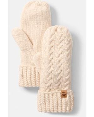 Timberland Cable Mitten For - Natural