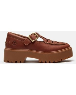 Timberland Stone Street Platform Buckle Shoe For - Brown