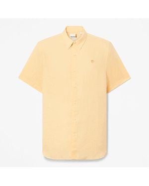 Timberland Mill Brook Linen Short-Sleeve Shirt For - Natural