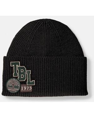 Timberland Layered Patch Beanie For - Black