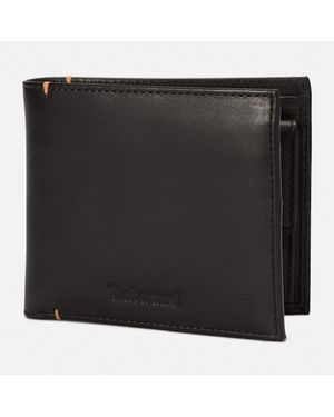 Timberland Riverton Leather Bi-Fold Coin Wallet For - Black