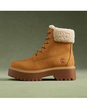 Timberland Stone Street Platform Warm-Lined Waterproof Boot For - Brown
