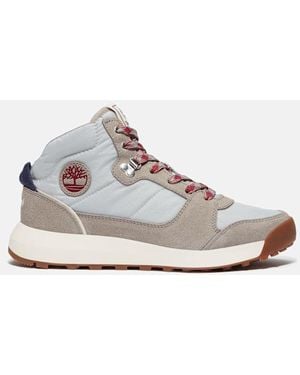 Timberland Retro Swift High Top Lace-Up Trainer - White