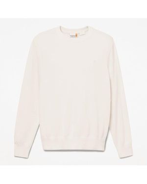 Timberland Johns River Cotton Crewneck Jumper For - White