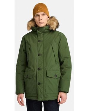 Timberland Scar Ridge Waterproof Parka For Men In Dark Green, Man, Green, Size: L