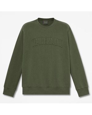 Timberland Wareham Logo Patch Crew Sweatshirt For - Green