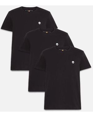 Timberland Dunstan River 3-Pack T-Shirt For - Black