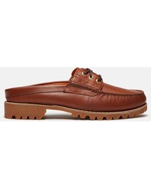Timberland Mule Shoe With Vibram Outsole For - Brown
