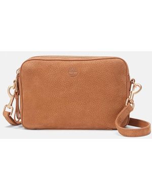 Timberland Soft Leather Camera Bag In Brown, Woman, Brown