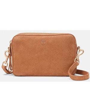 Timberland Soft Leather Camera Bag In Brown, Woman, Brown
