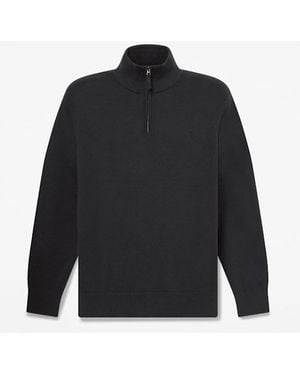Timberland Williams River Cotton Quarter-Zip Jumper For - Black
