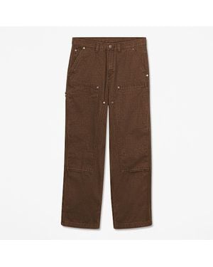 Timberland Rindge Double Knee Canvas Carpenter Trouser For - Brown